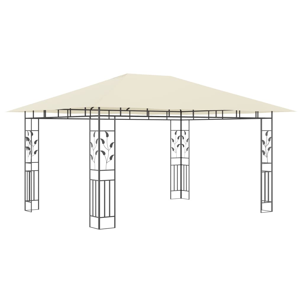 Pavilion cu plasă anti-țânțari, crem, 4x3x2,73 m, 180 g/m²