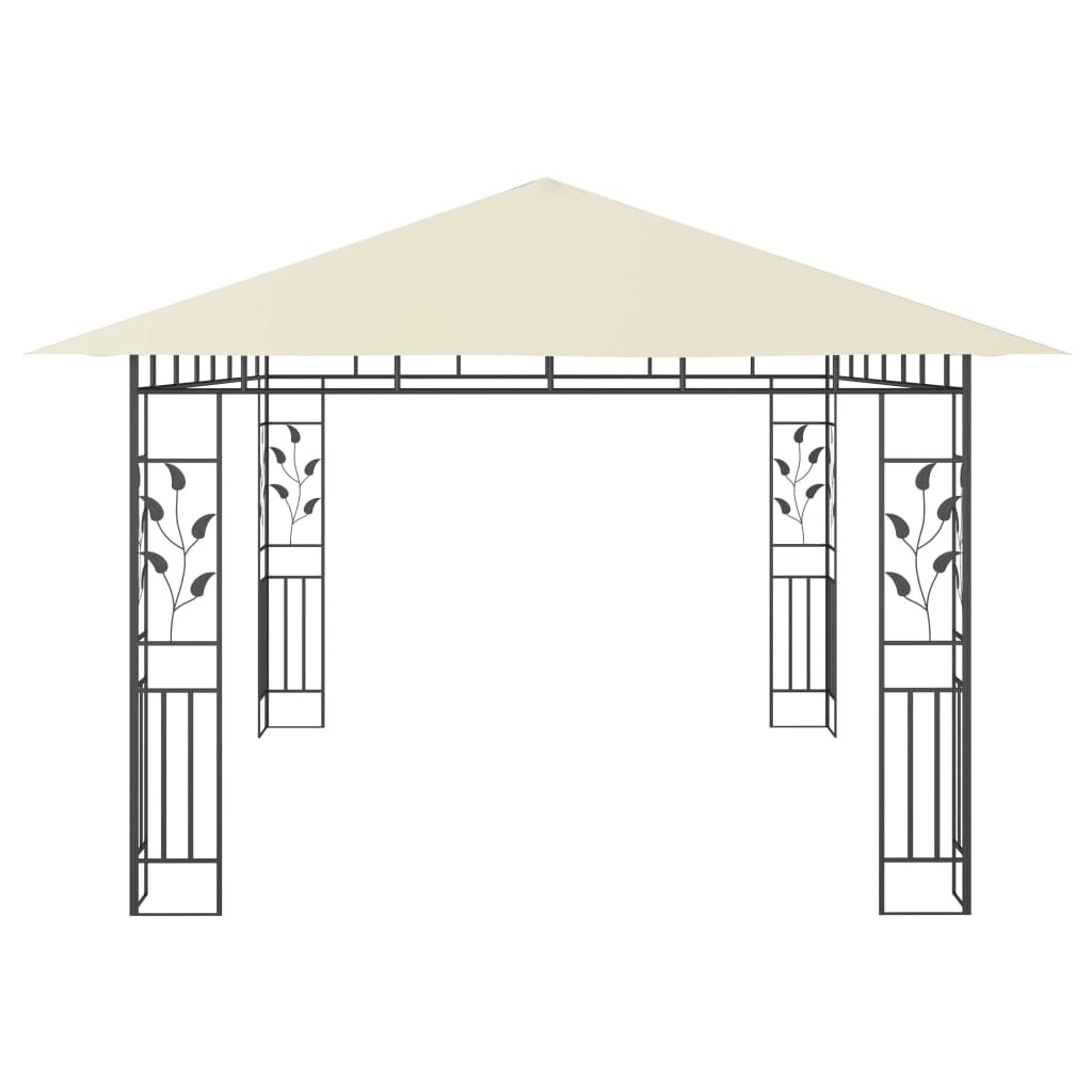 Pavilion cu plasă anti-țânțari, crem, 4x3x2,73 m, 180 g/m²