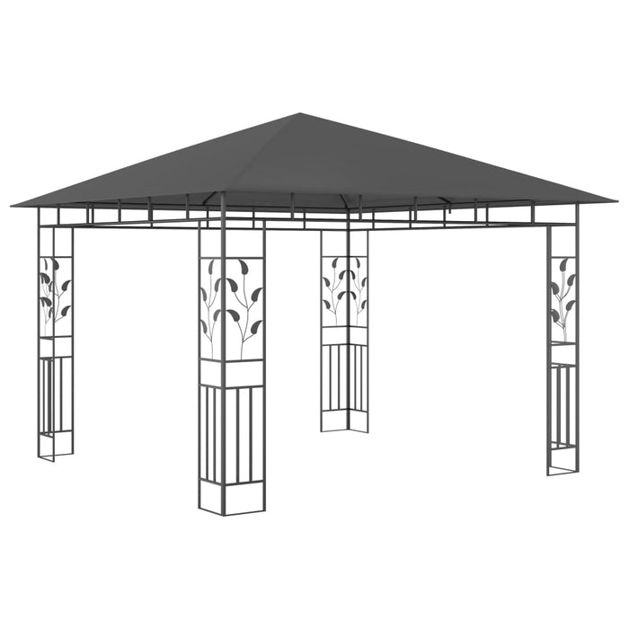 Pavilion cu plasă anti-țânțari, antracit, 3x3x2,73 m, 180 g/m² - WALTI WALTI