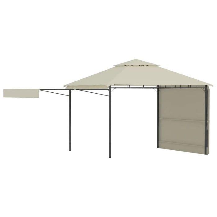 Pavilion cu acoperiș dublu extins, 3x3x2,75 m, crem, 180 g/m² - WALTI WALTI