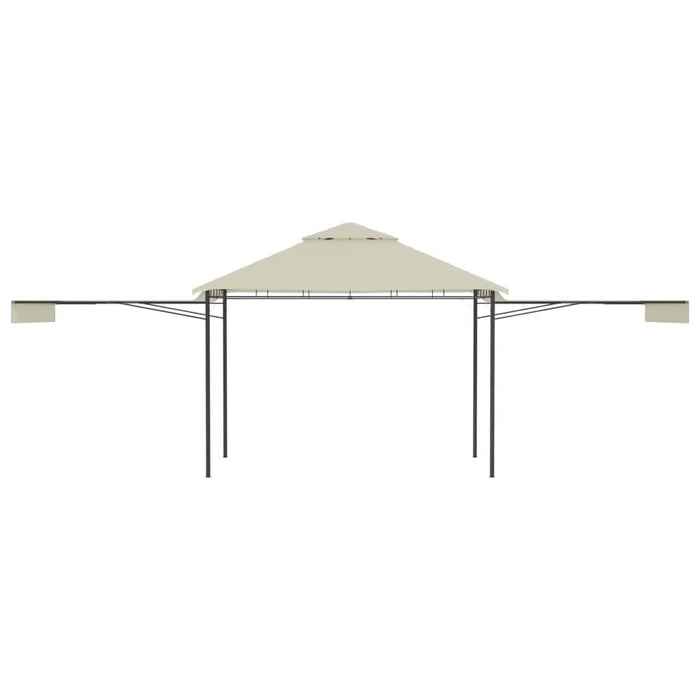 Pavilion cu acoperiș dublu extins, 3x3x2,75 m, crem, 180 g/m² - WALTI WALTI