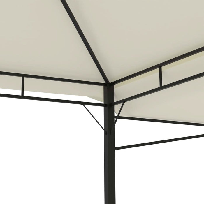 Pavilion cu acoperiș dublu extins, 3x3x2,75 m, crem, 180 g/m² - WALTI WALTI
