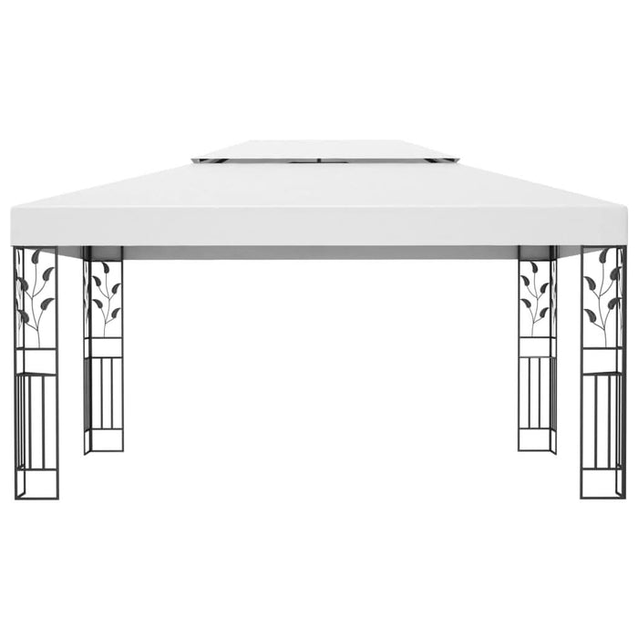 Pavilion cu acoperiș dublu, alb, 3 x 4 m - WALTI WALTI