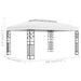 Pavilion cu acoperiș dublu, alb, 3 x 4 m - WALTI WALTI