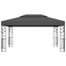 Pavilion cu acoperiș dublu, antracit, 3 x 4 m - WALTI WALTI