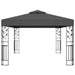 Pavilion cu acoperiș dublu, antracit, 3 x 4 m - WALTI WALTI