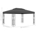 Pavilion cu acoperiș dublu, antracit, 3 x 4 m - WALTI WALTI