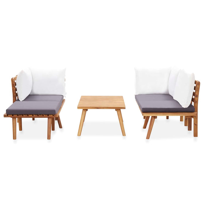 Set mobilier de grădină, 5 piese, lemn masiv de acacia - WALTI WALTI