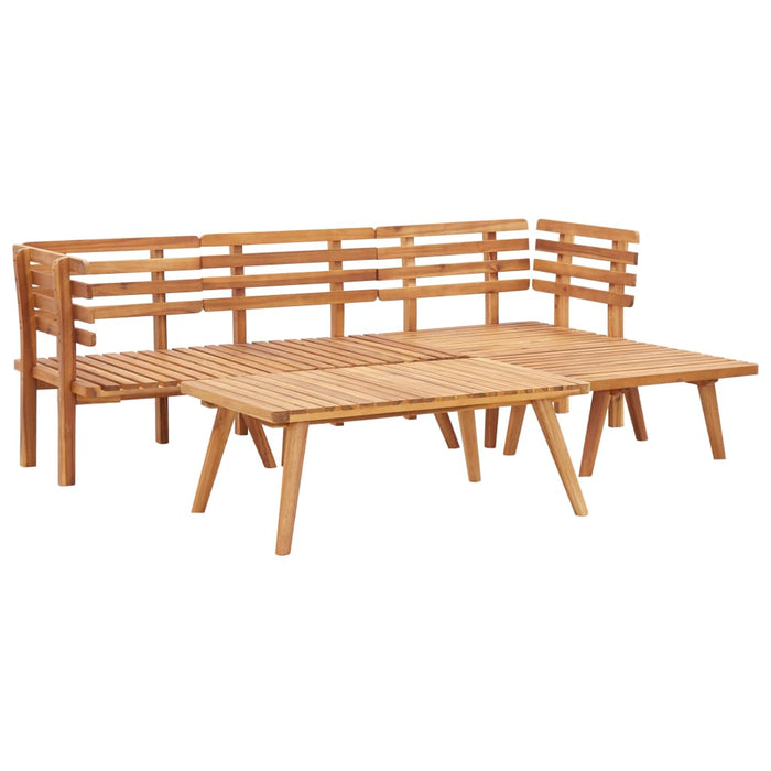 Set mobilier de grădină, 5 piese, lemn masiv de acacia - WALTI WALTI