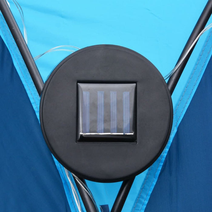 Cort petrecere cu LED & 4 pereți laterali albastru 3,6x3,6x2,3m - WALTI WALTI