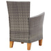 Set mobilier de exterior, 5 piese, gri, poliratan, lemn acacia - WALTI WALTI