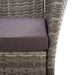 Set mobilier de exterior, 5 piese, gri, poliratan, lemn acacia - WALTI WALTI