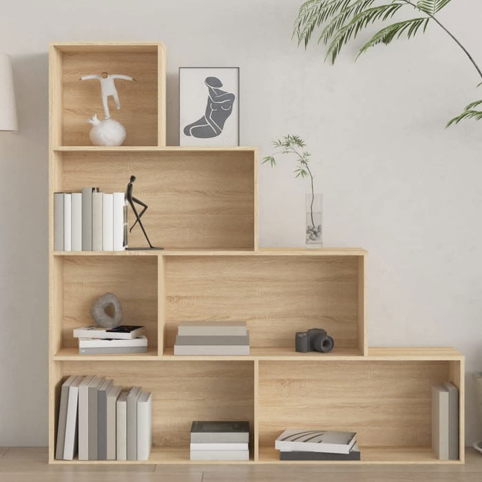 Bibliotecă/Separator cameră, stejar sonoma, 155x24x160 cm, PAL - WALTI WALTI