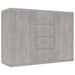 Servantă, gri beton, 88x30x65 cm, PAL - WALTI WALTI