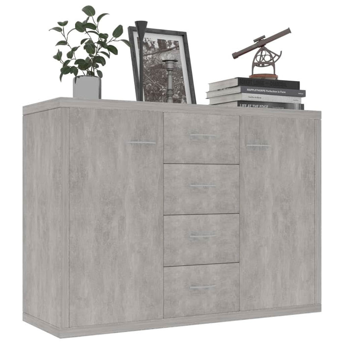 Servantă, gri beton, 88x30x65 cm, PAL - WALTI WALTI