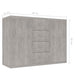 Servantă, gri beton, 88x30x65 cm, PAL - WALTI WALTI