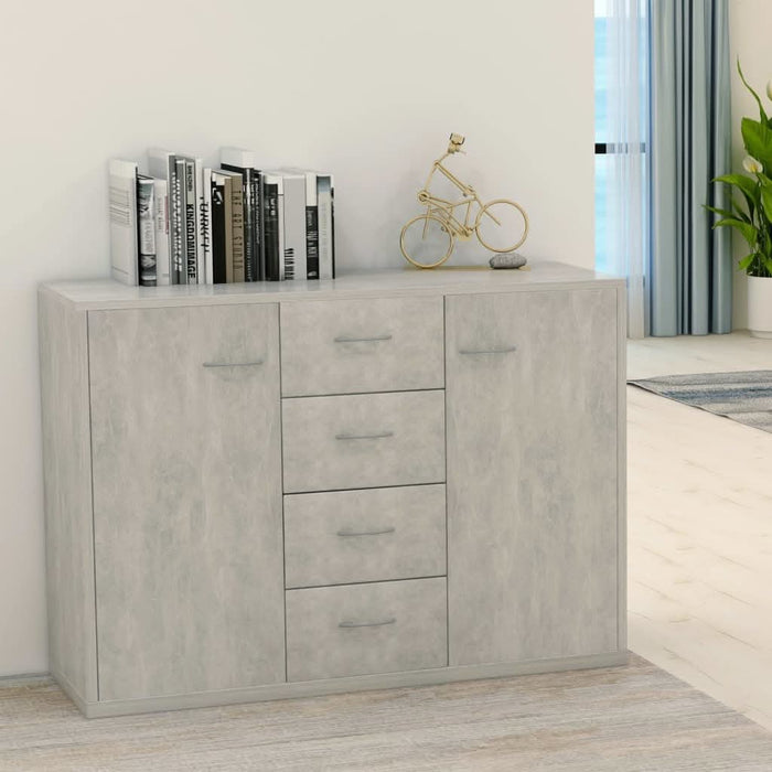 Servantă, gri beton, 88x30x65 cm, PAL - WALTI WALTI