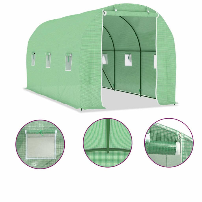 Seră, 9 m², 4,5 x 2 x 2 m - WALTI WALTI