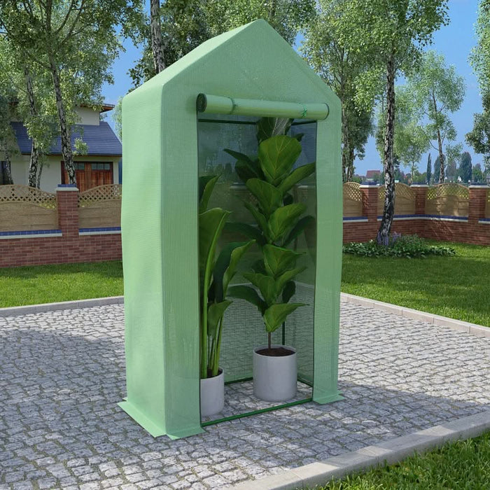 Seră cu cadru din oțel, 0,5 m², 1 x 0,5 x 1,9 cm - WALTI WALTI