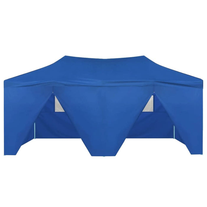 Cort de petrecere pliabil cu 4 pereți, albastru, 3 x 6 m, oțel - WALTI WALTI