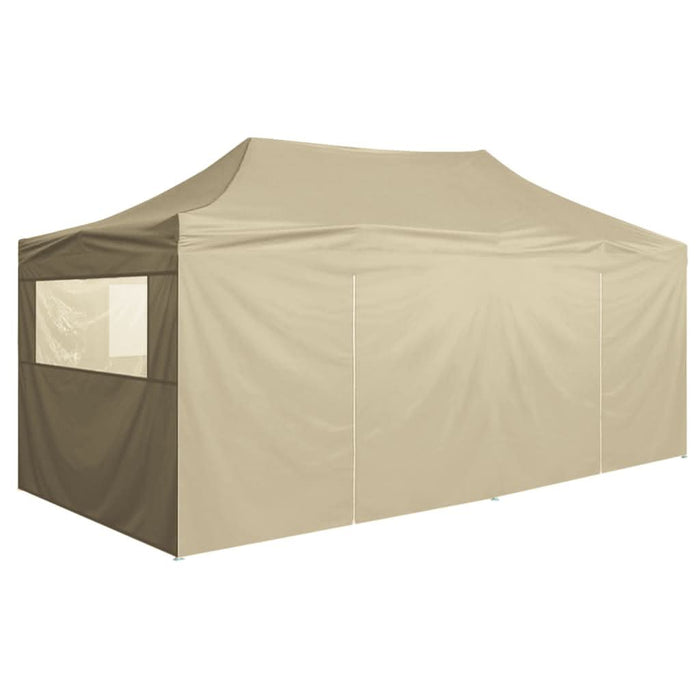 Cort de petrecere pliabil cu 4 pereți, crem, 3 x 6 m, oțel - WALTI WALTI