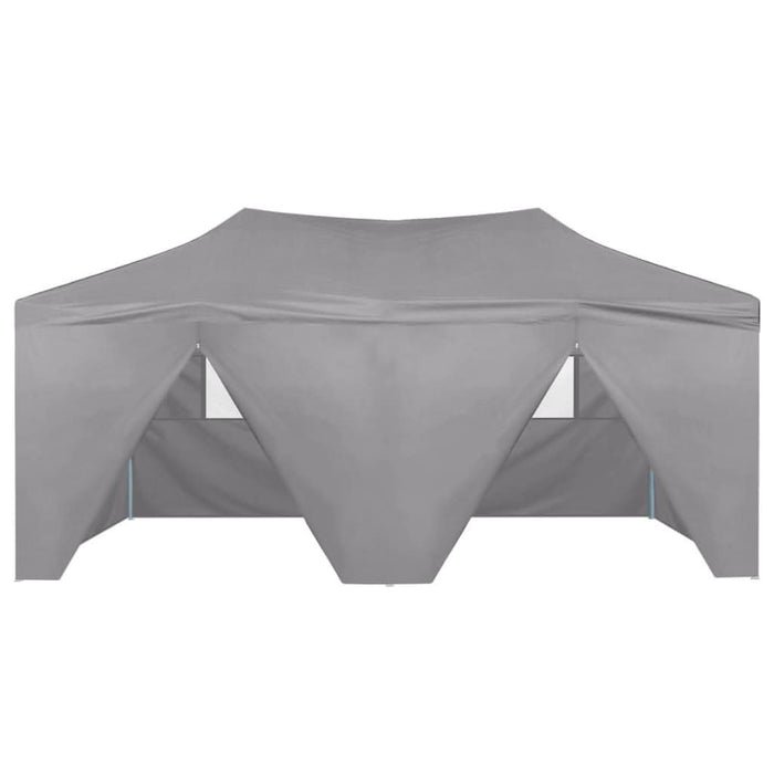 Cort de petrecere pliabil cu 4 pereți, antracit, 3 x 6 m, oțel - WALTI WALTI