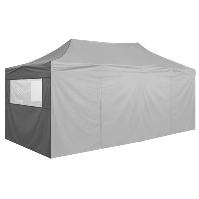 Cort de petrecere pliabil cu 4 pereți, antracit, 3 x 6 m, oțel - WALTI WALTI
