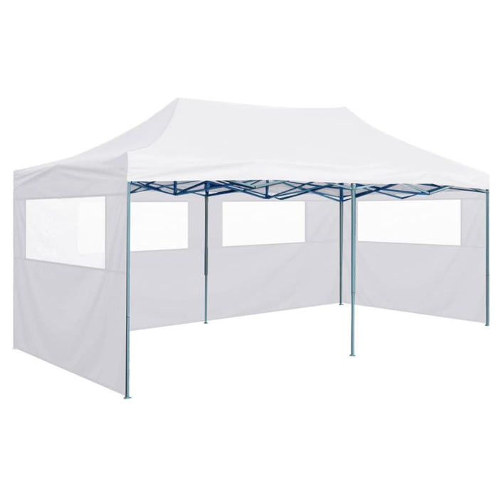 Cort de petrecere pliabil cu 4 pereți, alb, 3 x 6 m, oțel - WALTI WALTI