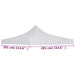 Acoperiș cort de petrecere, alb, 3 x 3 m - WALTI WALTI