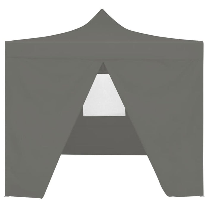 Cort de petrecere pliabil cu 4 pereți, antracit, 2 x 2 m, oțel - WALTI WALTI