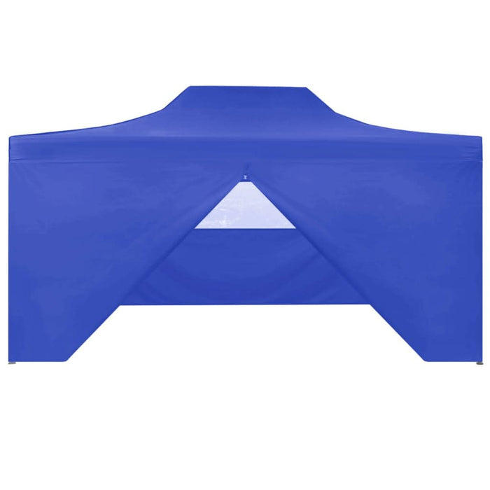 Cort de petrecere pliabil cu 4 pereți, albastru, 3 x 4 m, oțel - WALTI WALTI
