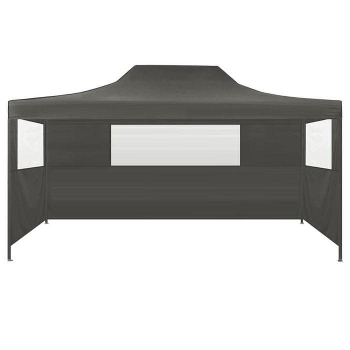 Cort de petrecere pliabil cu 3 pereți, antracit, 3 x 4 m, oțel - WALTI WALTI