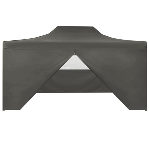 Cort de petrecere pliabil cu 4 pereți, antracit, 3 x 4 m, oțel - WALTI WALTI