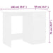 Birou, alb, 100 x 50 x 76 cm, PAL - WALTI WALTI