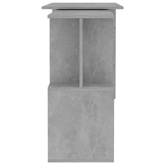 Birou de colț, gri beton, 200 x 50 x 76 cm, PAL - WALTI WALTI