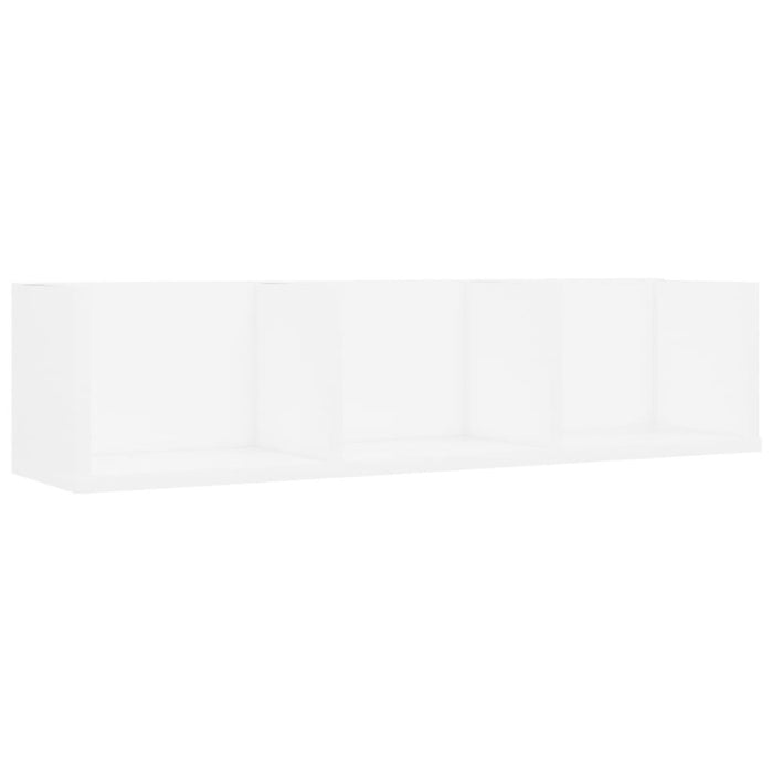 Raft de perete pentru CD-uri, alb, 75 x 18 x 18 cm, PAL - WALTI WALTI