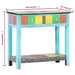 Masă consolă pictată manual, 80 x 35 x 75 cm, lemn masiv mango - WALTI WALTI