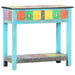 Masă consolă pictată manual, 80 x 35 x 75 cm, lemn masiv mango - WALTI WALTI