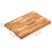 Placă de tocat, 50x35x4 cm, lemn masiv de acacia - WALTI WALTI