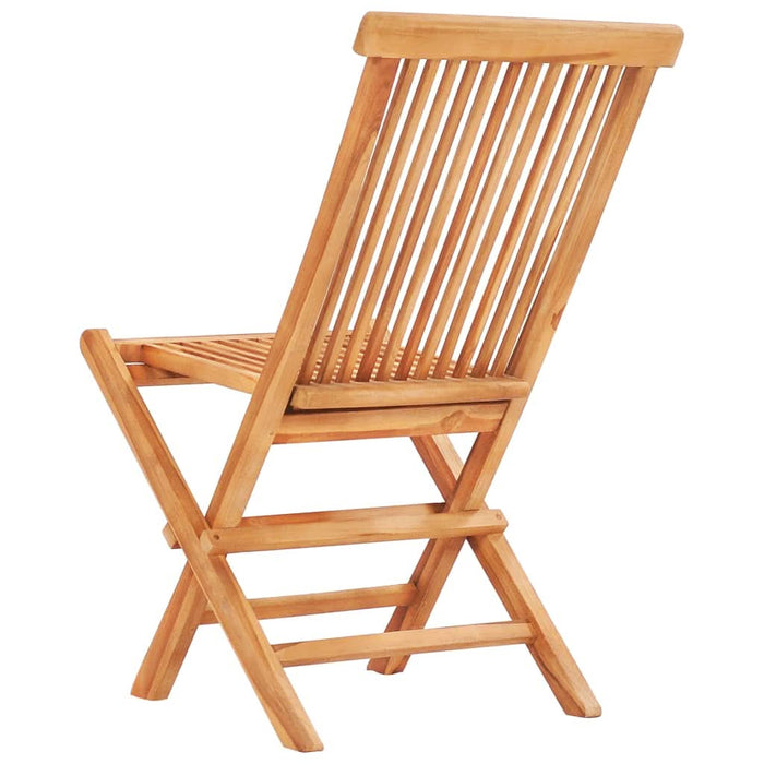 Set mobilier de exterior pliabil, 5 piese, lemn masiv de tec - WALTI WALTI