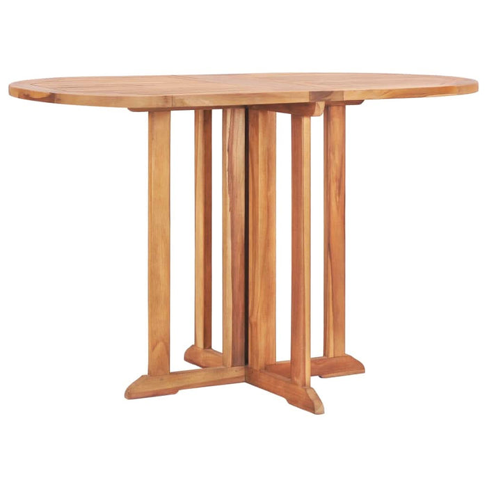 Set mobilier de exterior pliabil, 5 piese, lemn masiv de tec - WALTI WALTI