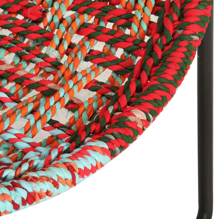 Scaun rotund Chindi, multicolor, material textil - WALTI WALTI