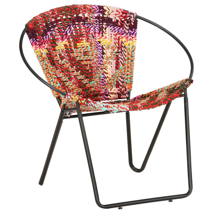 Scaun rotund Chindi, multicolor, material textil - WALTI WALTI