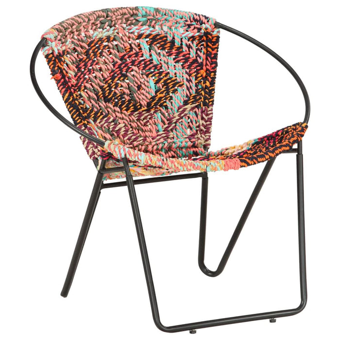 Scaun rotund Chindi, multicolor, material textil - WALTI WALTI