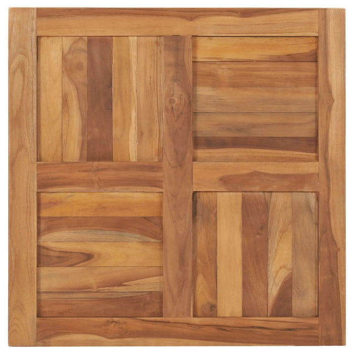 Blat de masă, 70 x 70 x 2,5 cm, lemn masiv de tec - WALTI WALTI