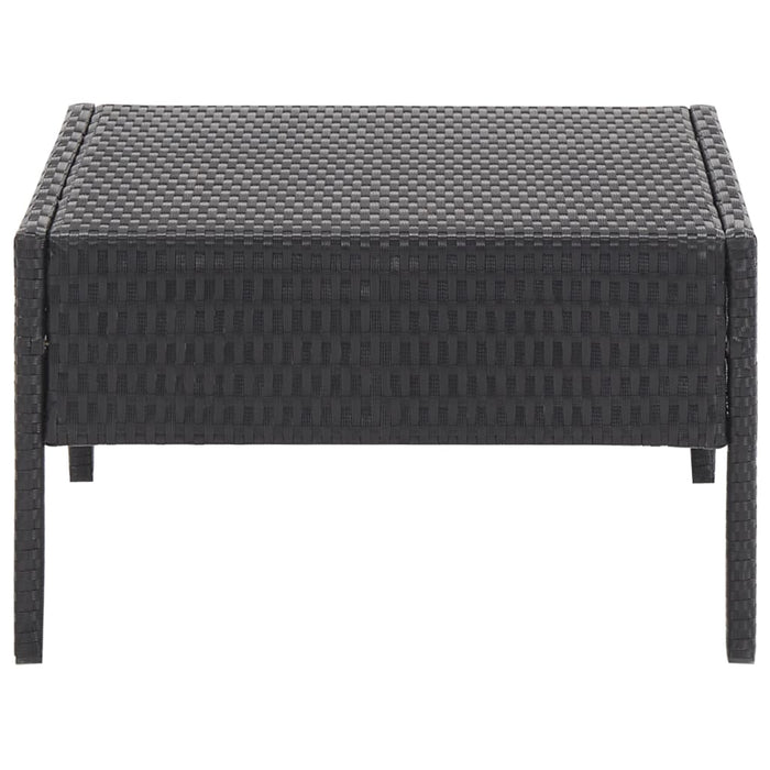 Set mobilier de grădină cu perne, 5 piese, negru, poliratan - WALTI WALTI