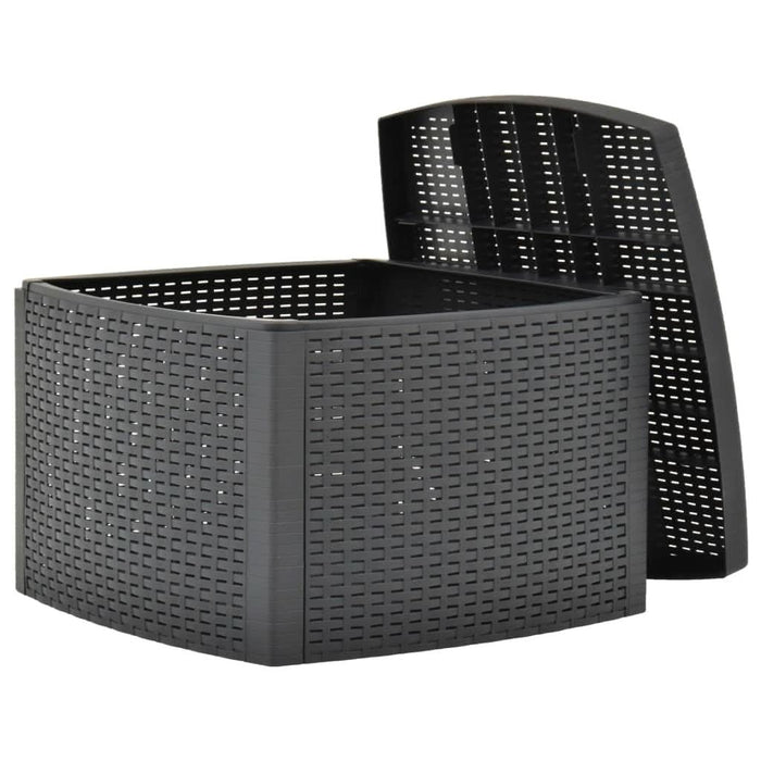 Măsuță laterală, antracit, 54 x 54 x 36,5 cm, plastic - WALTI WALTI