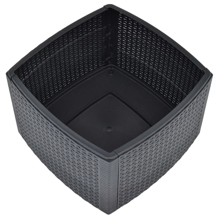 Măsuță laterală, antracit, 54 x 54 x 36,5 cm, plastic - WALTI WALTI