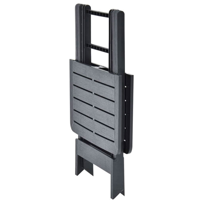 Masă de grădină pliabilă, antracit, 79 x 72 x 70 cm, plastic - WALTI WALTI