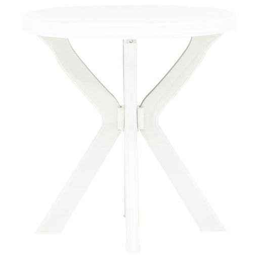 Masă de bistro, alb, Ø70 cm, plastic - WALTI WALTI